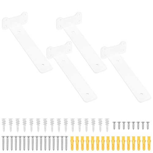 4 Pcs Floating Shelf Brackets Heavy Duty