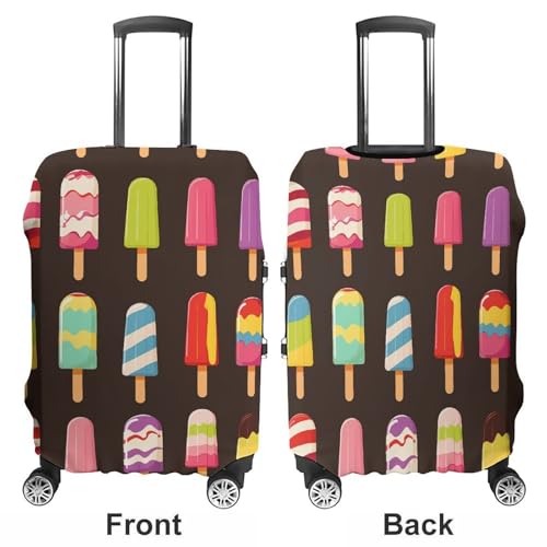 Popsicles And Ice Luggage Cover, Washable Elastic Suitcase Cover Protector Fit 18-32 Inch Luggage3