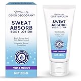 Face Antiperspirant - Face Sweat Blocker for Forehead, Face, Scalp & Cheek, Controls Oil, Long-Lasting Sweat Control Maximum Strength Sweat Absorbing Lotion(60ml)