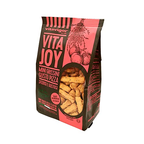 Snacks VitaJoy de Pizza, Mini grissini con tomate y orégano, Bolsa 150 g