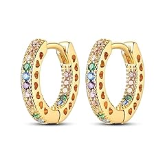 Colorful Pavé Heart(Gold)