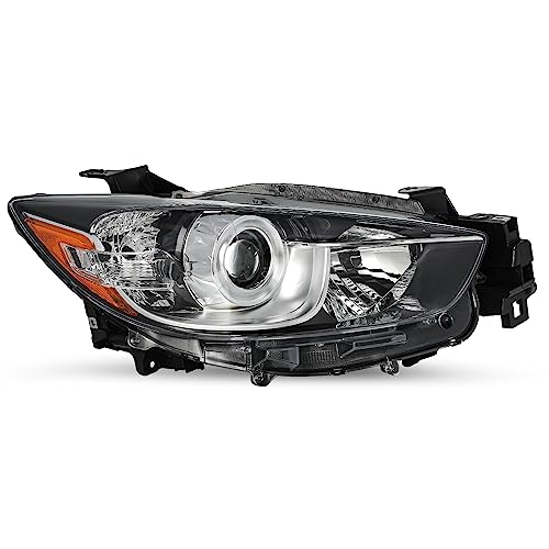 JSBOYAT Headlight Assembly Replacement for 2013-2016 Mazda CX-5 Factory [Halogen Type] Projector Headlamp Right Passenger Side