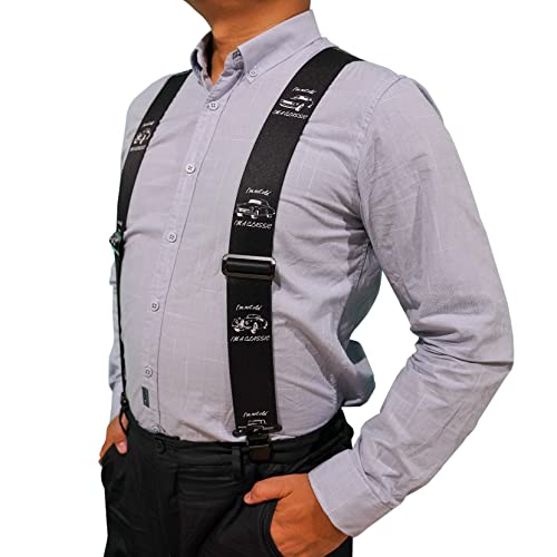 Image of MELOTOUGH Men's Suspenders w /Clip Heavy Duty suspenders for men Big and Tall Work suspenders for Jeans