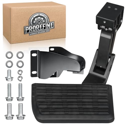 75312-01A Upgraded Rear Bed Step Retractable Bumper Step Compatible with 2015-2020 Ford F150 Folding Truck Tailgate Step