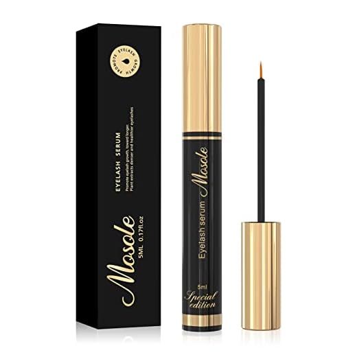 Premium Eyelash Growth Serum - 5ml Fuller & Longer Looking Eyelashes Lash Enhancing Serum for Natural Lashes or Lash Extensions & Brows, Vegan & Cruelty-Free