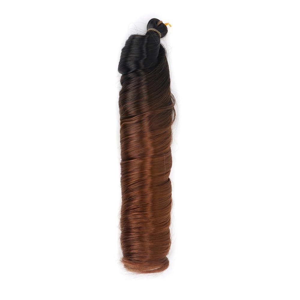 French Curl Braiding Hair 24 cale 6 sztuk Bouncy Loose Wave Peruki Szydełkowe warkocze Przedłużenia dla Kobiet Włosy Klip In (OTB29#)