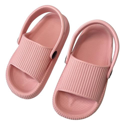 KEYUSHOP Ciabatte da bagno per bambini e bambine, estive per ragazzi, antiscivolo, da spiaggia, morbidi e spessi, per piscina, spiaggia, per bambini, Colore: rosa., 20/21 EU