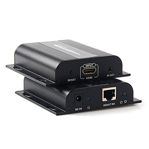 Sconosciuto LKV383 Hdbitt Extender IR over HDMI su RJ45 CAT5e/C fino a 120 m supporta 1 HDMI trasmettitore a molti ricevitori HDMI