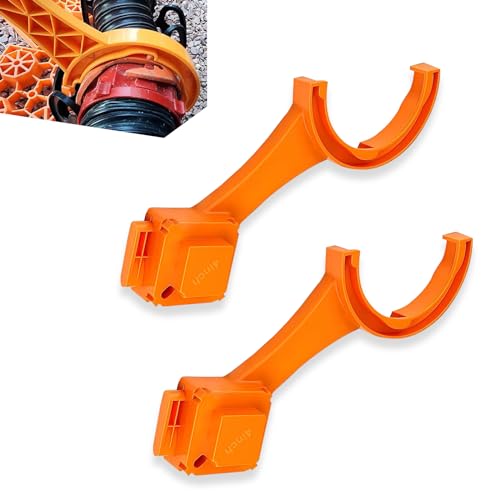 Image of 2 PCS Car Sewer Hose Wrench, 3 inch inch 4 inch inch Sewer Cover Multifunctional Sewer Hose Disassemble Connection Tool, Compatible with Most Cars, RVs, Campers (Orange), JOKBS2061YE-2PC