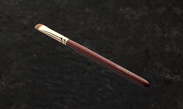 BISYODO Long Series Shadow Liner Brush - Round Flat Type, Brown