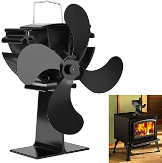 Fireplace Fans Heat Powered Wood Stove Fan Blade for Log Wood Burner Fireplace