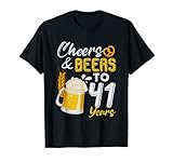 Photo Gallery vintage 41 anni cheers & beers to 41 anni compleanno regalo maglietta Photo Gallery vintage 41 anni cheers & beers to 41 anni compleanno regalo maglietta