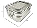 Stainless Steel Bento Box Lunch Box, A Large Metal 3 Compartment Tiffin Food Container Lunchbox For Boys Girls & Adults, Eco Friendly Meal Prep Food Container Storage For School or Work
