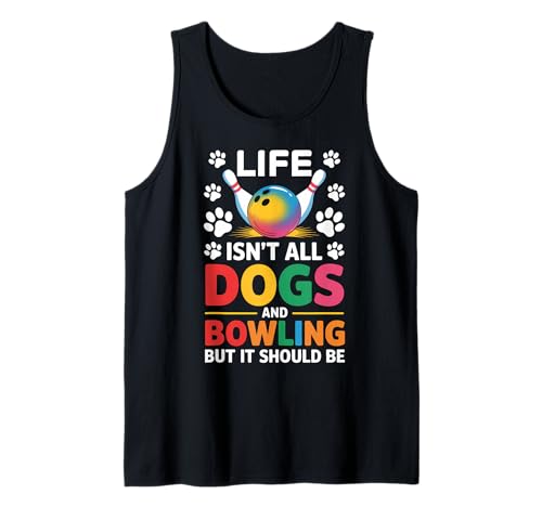Perros Y Bolos Divertidos Bolos Bolos Camiseta sin Mangas