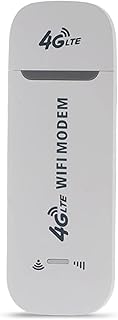 4G LTE Router Wireless USB Mobile Broadband 150Mbps Wireless Network Card Adapter, 2023 New Mobile WiFi with SIM Card Slot Car Hotspot Pocket, for Computers, Cars, Mobile Power (White)