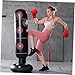 UPKOCH Sturdy Boys and Girls Training Tumbler Inflatable PVC Punching Bag High for Sports Agility Hand-Eye Coordination
