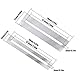 2 Stück Edelstahl Griffbrett Displayschutzfolie Griffbrett Guards für Gitarre Bass Griffbrett Fret-Schutz Guards für Gitarre Bass Gitarrenbauer Werkzeug
