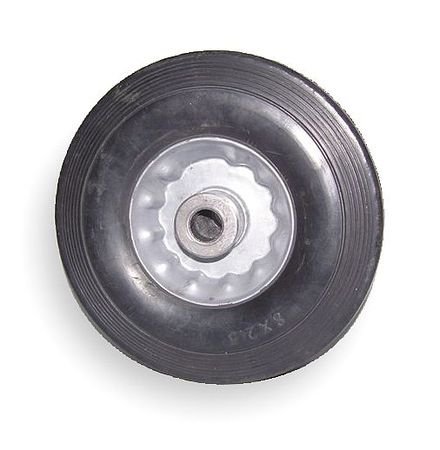 Solid Rubber Wheel, 8 in., 350 lb.,