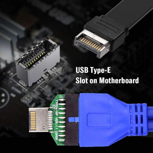 chenyang Adaptador USB 3.2 Tipo E a USB 3.0 19Pin miniatura 4