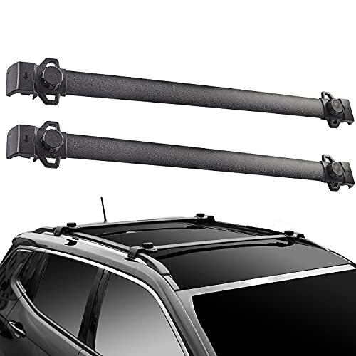 SUZCO Car Roof Rack Cross Bars for Jeep Renegade 2015-2020, Aluminum Cross Bar Clamp for Luggage Rack Basket Cargo Carrier Rooftop