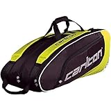 Dunlop Badmintontasche Carlton Pro Player 3 Pockets Thermo Bag, Gelb-Schwarz, One Size