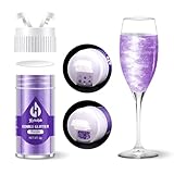 Purple Edible Glitter – 6g Luster Dust Drink Glitter, Food Grade Shimmer Powder for Cocktails, Cakes, Beverages, Chocolate & Candy