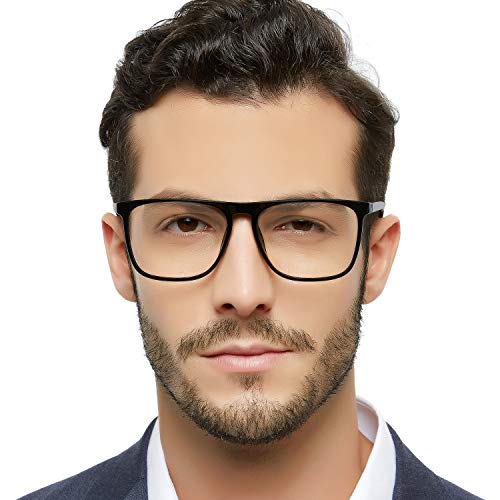 OCCI CHIARI Reading Glasses for Men 3.0 Large Black Reading Glasses Men's Large Readers Square Frame Glasses Durable Hinge (Black,300) - Image 2