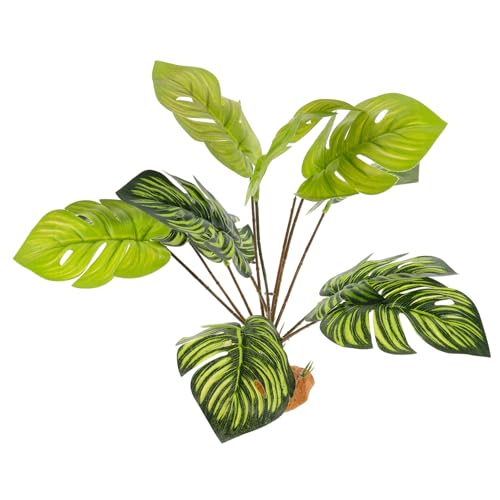 HYTROVE Künstliche Monstera Terrarienpflanze