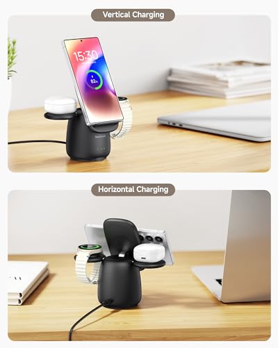 3 in 1Wireless Charger for Samsung S26+/Galaxy Watch - image 5