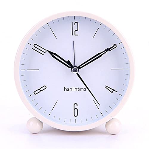 Reloj despertador silencioso contra el insomnio digital de escritorio pequeño y redondo