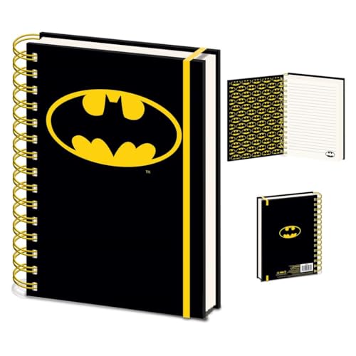 Pyramid Batman Notizbuch (Batsymbol Design) Ringbuch DIN A5 - Offizielles Merchandise