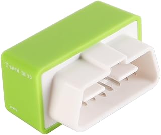Boîtier de réglage de puce écologique de carburant OBD2 ECO pour voiture Économiseur d'essence puce d'économie de carburant 15 % ABS vert Universel pour voitures depuis 1996