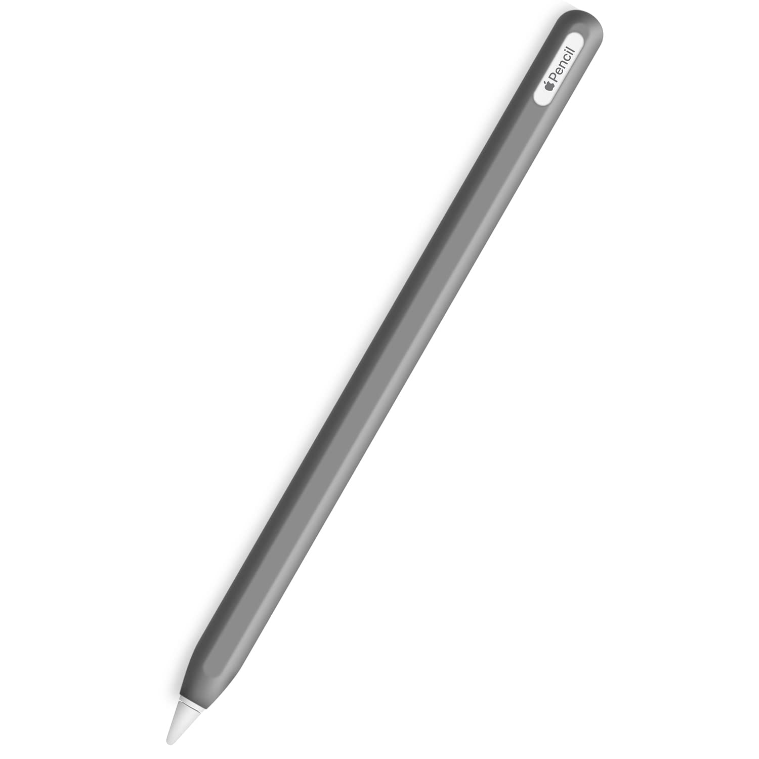Slim Soft Silicone Sleeve Case Compatible with Apple Pencil 2nd Generation Only, Protective Grip Cover Skin for iPad Apple Pencil 2nd Gen (Dark Gray)