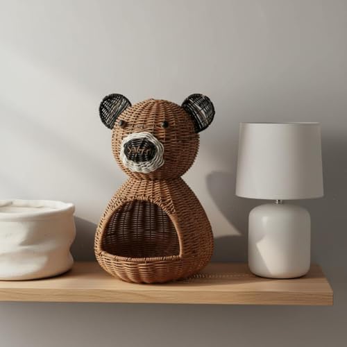 Corbeille tressée ourson pour enfants : le cadeau de naissance idéal et utile
