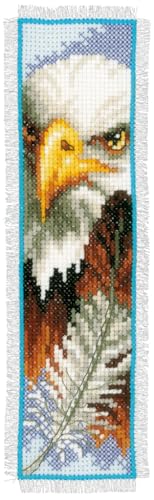 Image of Vervaco PN-0144708 | Eagle Bookmark Counted Cross Stitch Kit | 6 x 20cm