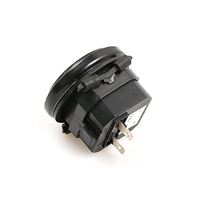 ATOPLEE Mechanical Hour Meter, Voltage: DC (6~80) V Quartz Round Back Trim Ring Meter for Boat Tractor Generator Engine Mower Golf Cart