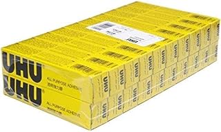 UHU 20 x ALL PURPOSE GLUE 20ml EXTRA STRONG CLEAR ADHESIVE [Pack of 20 Tubes]