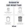 Plasticplace W55HDC1 55-60 gallon Trash Bags 12 Microns Clear High Density Garbage Can Liners 36 x 60 (200Count)