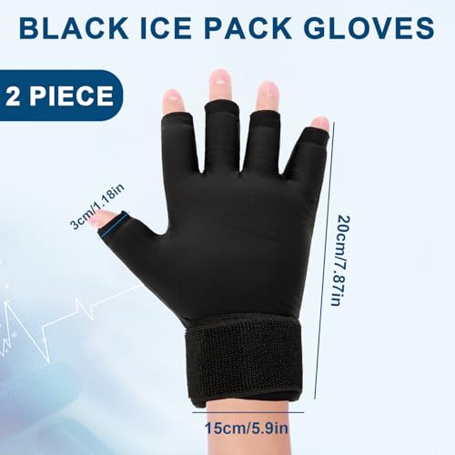 Guantes de hielo para manos con artritis, 2 piezas miniatura 2