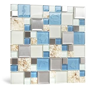 Blujellyfish TSTNB11-5PCS Glasfliesen Mosaik Set
