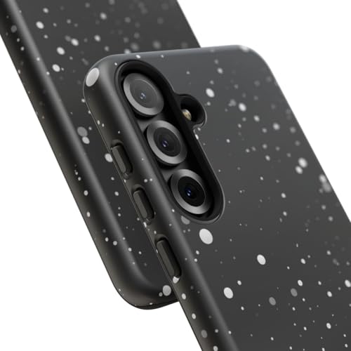 Coque rigide mate Samsung S25 Plus antichoc texture spatiale à pois - 2