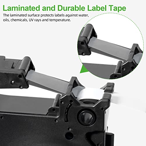 Labelife Compatible Brother 9Mm Tze Label Tape Tze-221 For 9Mm 0.35 Laminated Black On White Ptouch Tz Label Tape Tze221 Tz-221 For Brother Pt-D210 Pt-H110 Pt-D400 Ptd200 Label Maker, 3/8 Inch, 3-Pack #TOP3