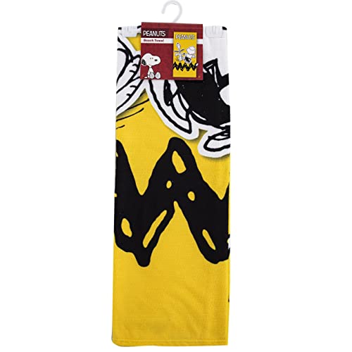 Northwest Beach Towel, 30" X 60", Peanuts Charlie Brown Stripe #TOP3