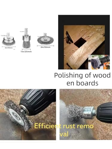 Image of 9-Piece Wire Rust Removal Brush Head Set