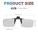 MECCANIXITY Polarized Clip-on 3D Glasses, Passive Circular 3D Viewing Glasses Frame for Anaglyph Movies Theater Games TV Photo Projector