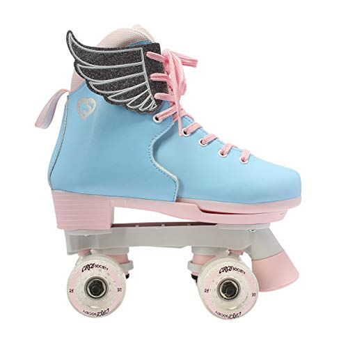 Circle Society Classic Adjustable Indoor and Outdoor Childrens Roller Skates - Classic Cotton Candy, 3-7 US (Renewed) - Thumbnail 6