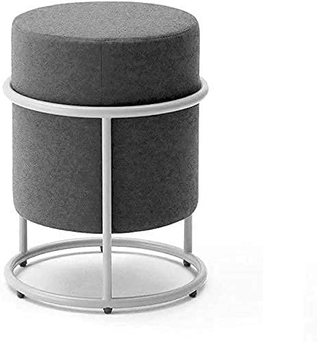 Taburete estable y resistente con reposapiés tapizado moderno color B