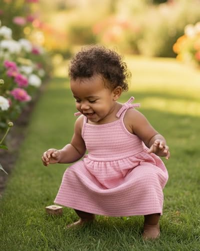 Image of Weebaby Baby Clothes Girl Toddler Summer Outfits Infant Casual Sleeveless Halter Ruffle Tank Cute Short Set Baby Clothing