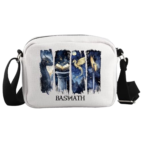 WCGXKO Literature Themed Crossbody Bag Iron Flame Gift Dragon Rider Merch