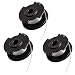 Produktbild NIKJEBDF 3 pcs Ersatzspulen Fadenspule Trimmer Ersatzspule für Unkrautfresser Spulen 5m x 1.6mm Faden Trimmerspulen passend für GE-CT 18/28 Li Rasentrimmer Schwarz